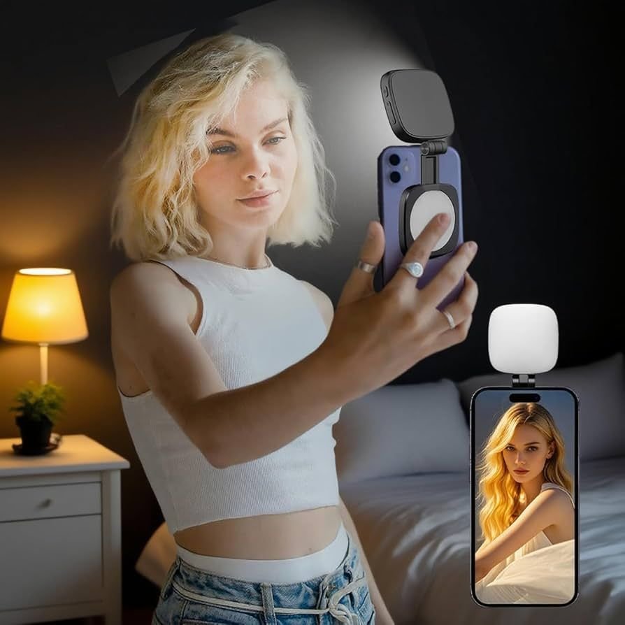 Mini Lampe LED Magnétique – Éclairage Pro pour Photos et Vidéos Smartphone