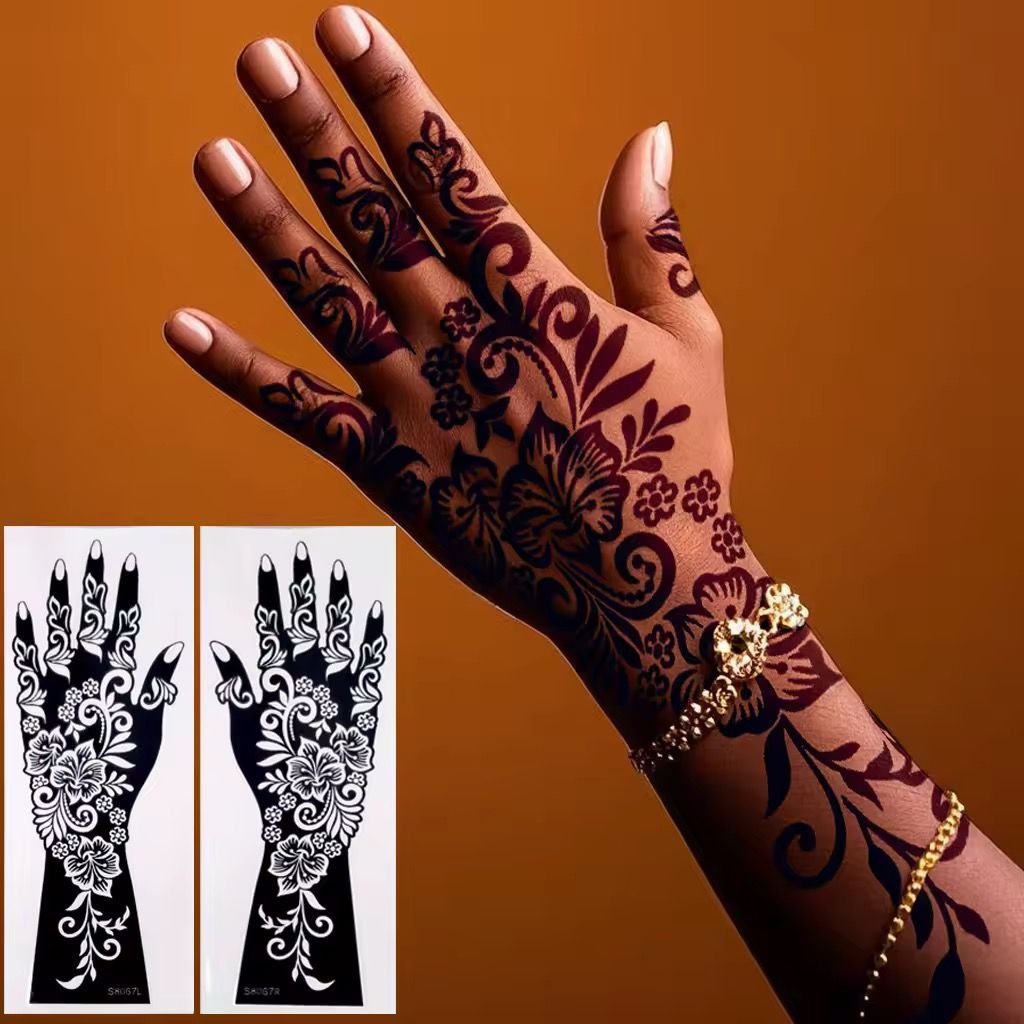 Tatouage Henné Autocollant Waterproof – Effet Professionnel Instantané