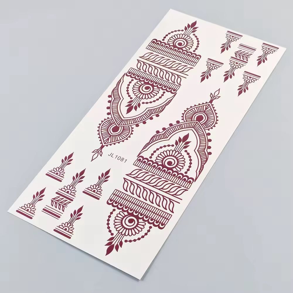 Tatouage Henné Autocollant Waterproof – Effet Professionnel Instantané