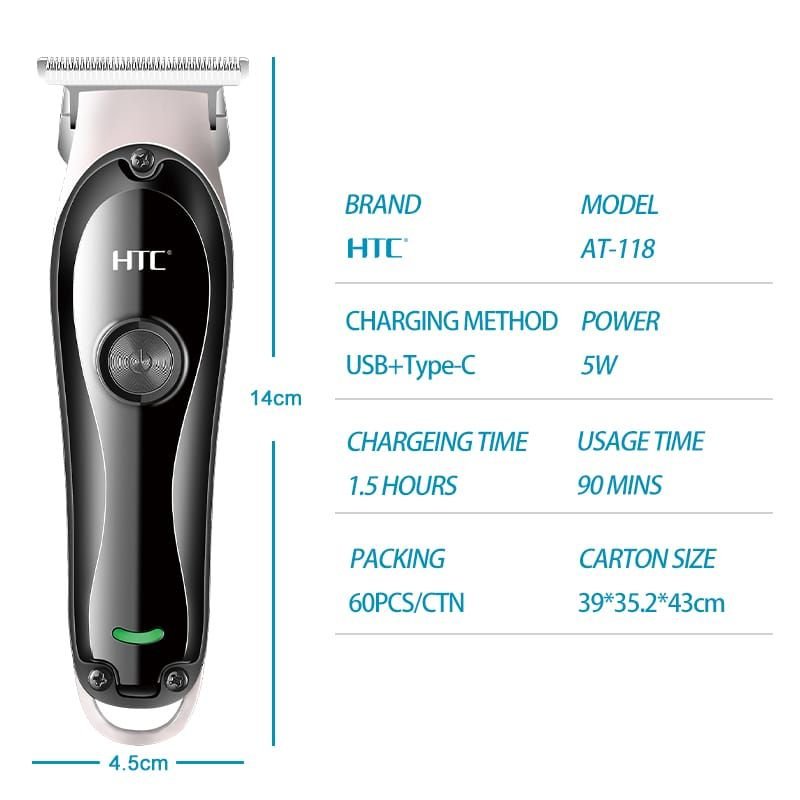 ✂️ Tondeuse Professionnelle HTC AT-118