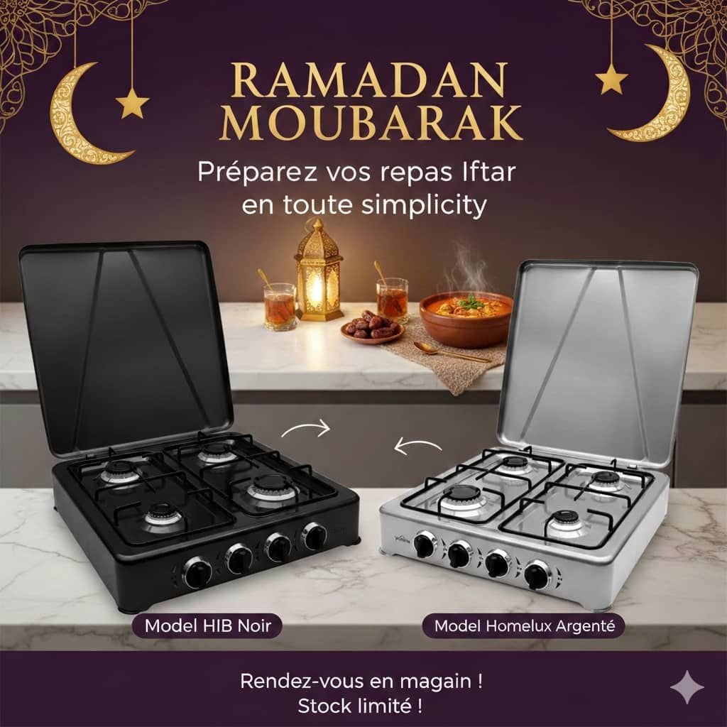 🔥 CUISINIÈRE 4 FEUX - GAZ  📦