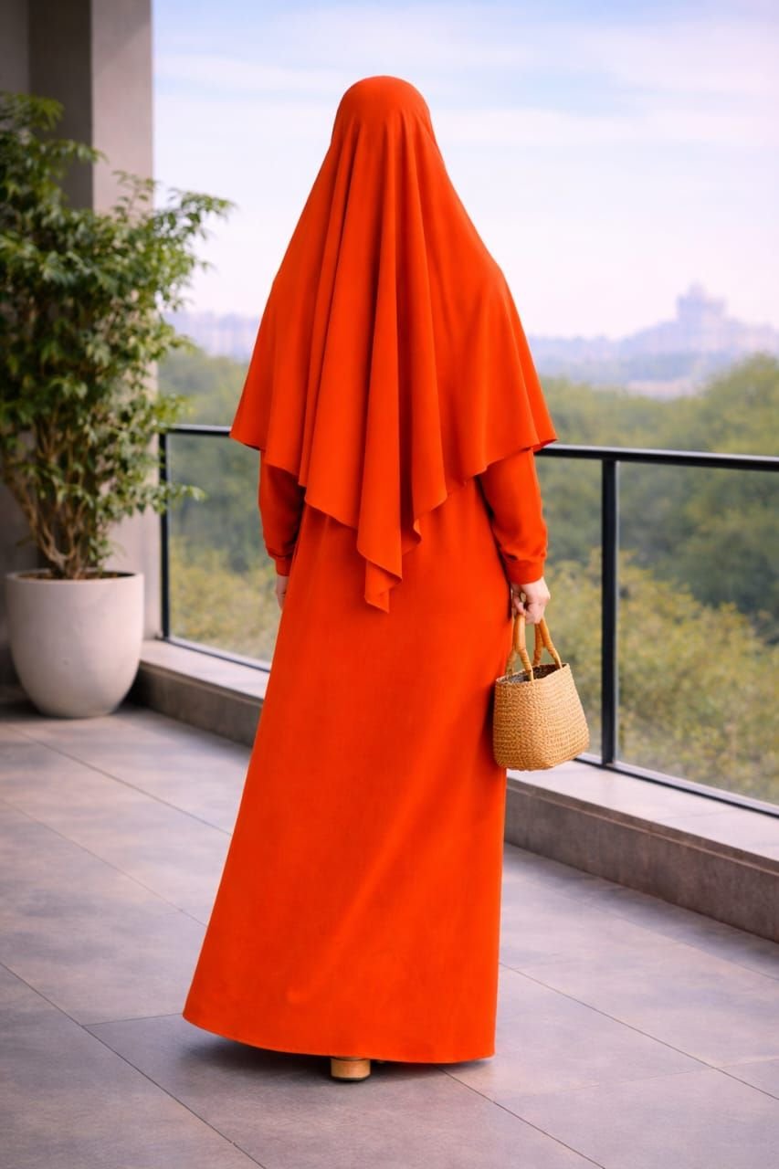 Khimar complet 1 volant