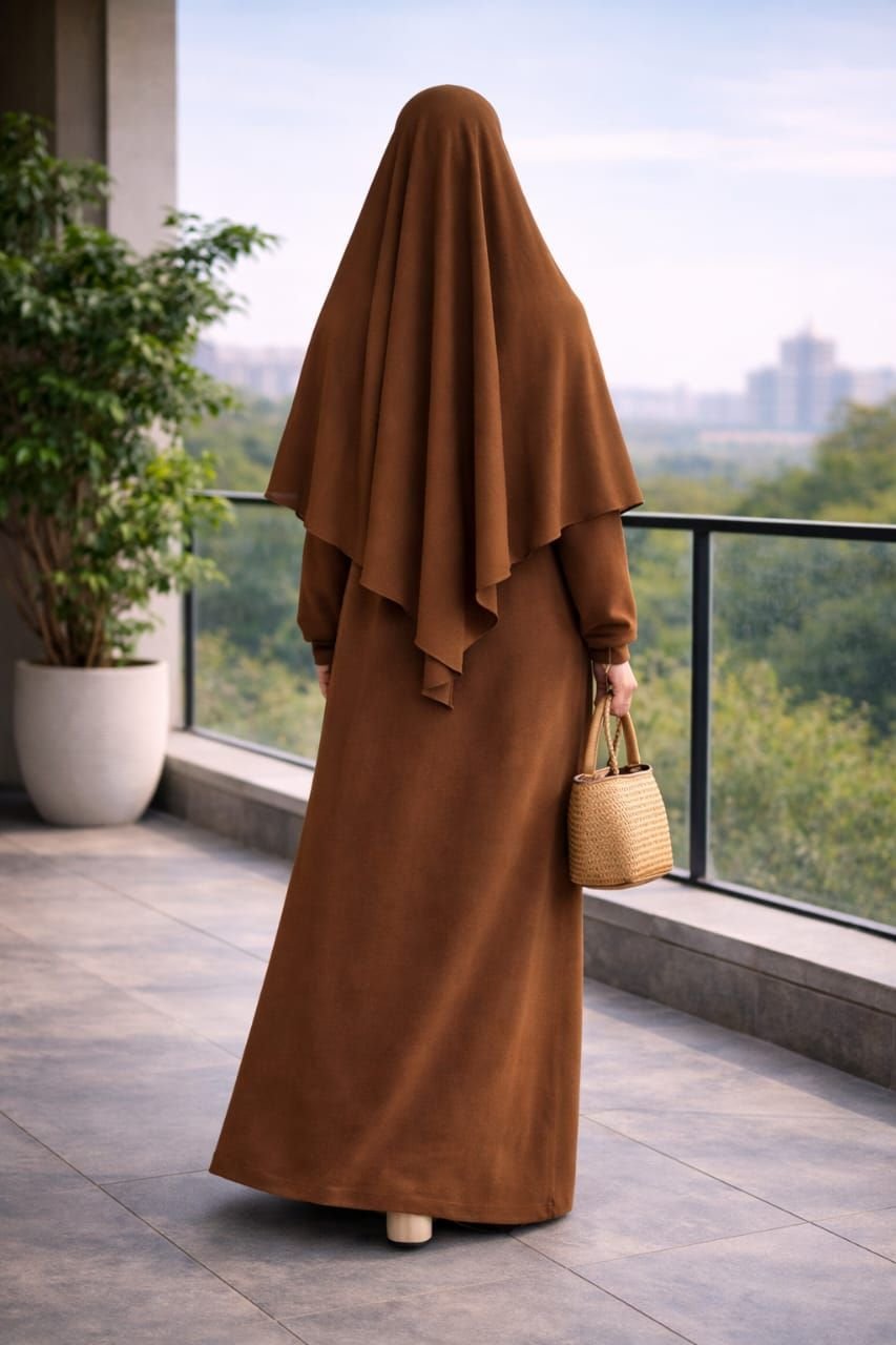 Khimar complet 1 volant