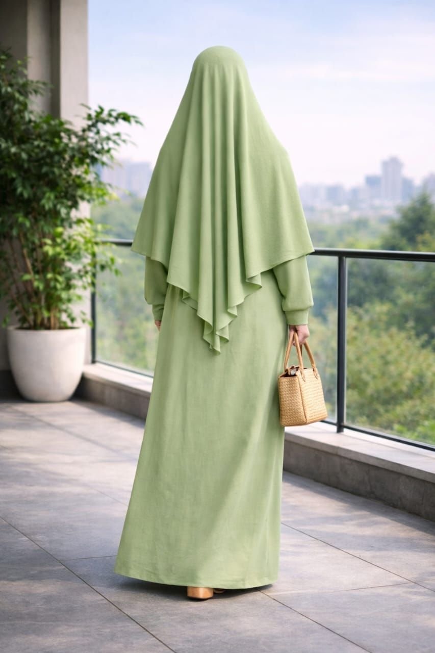 Khimar complet 1 volant