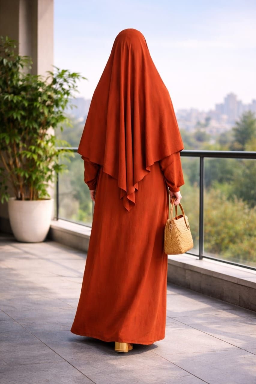 Khimar complet 1 volant