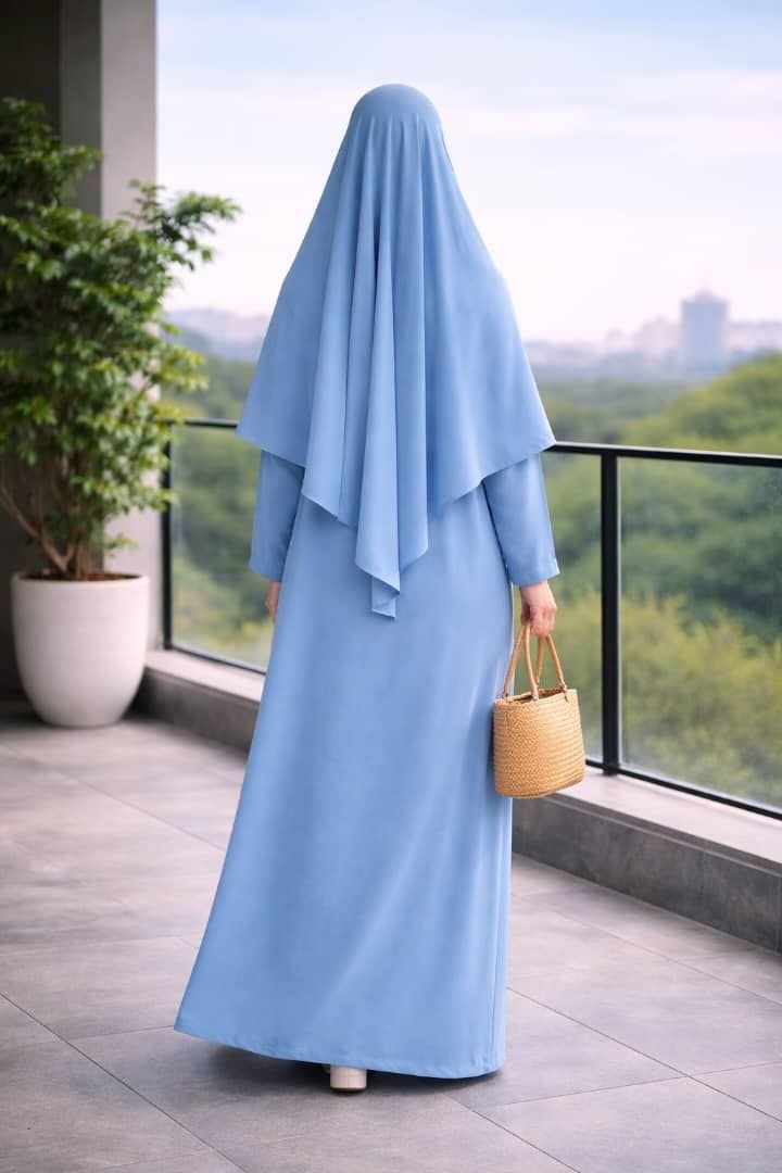 Khimar complet 1 volant