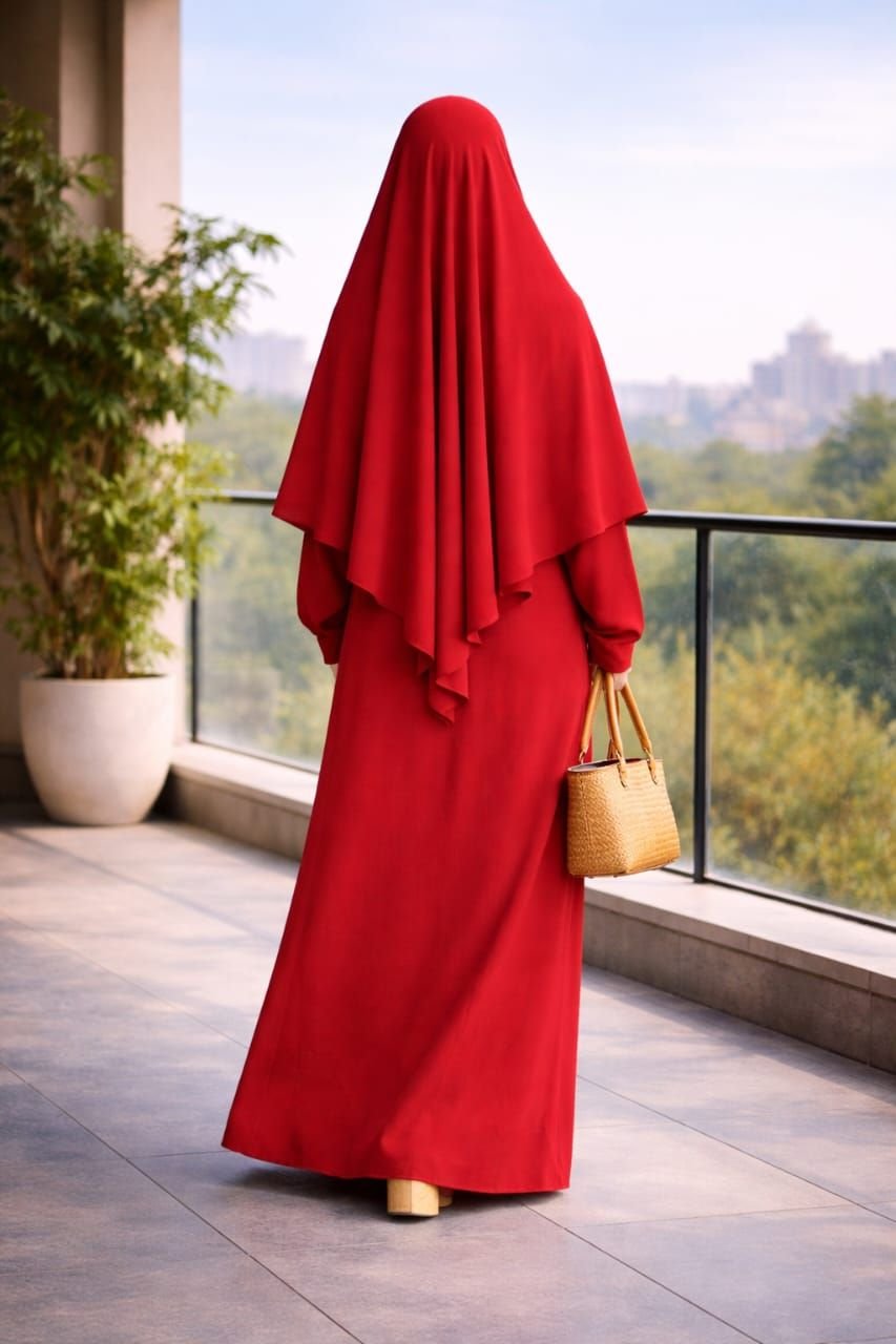 Khimar complet 1 volant