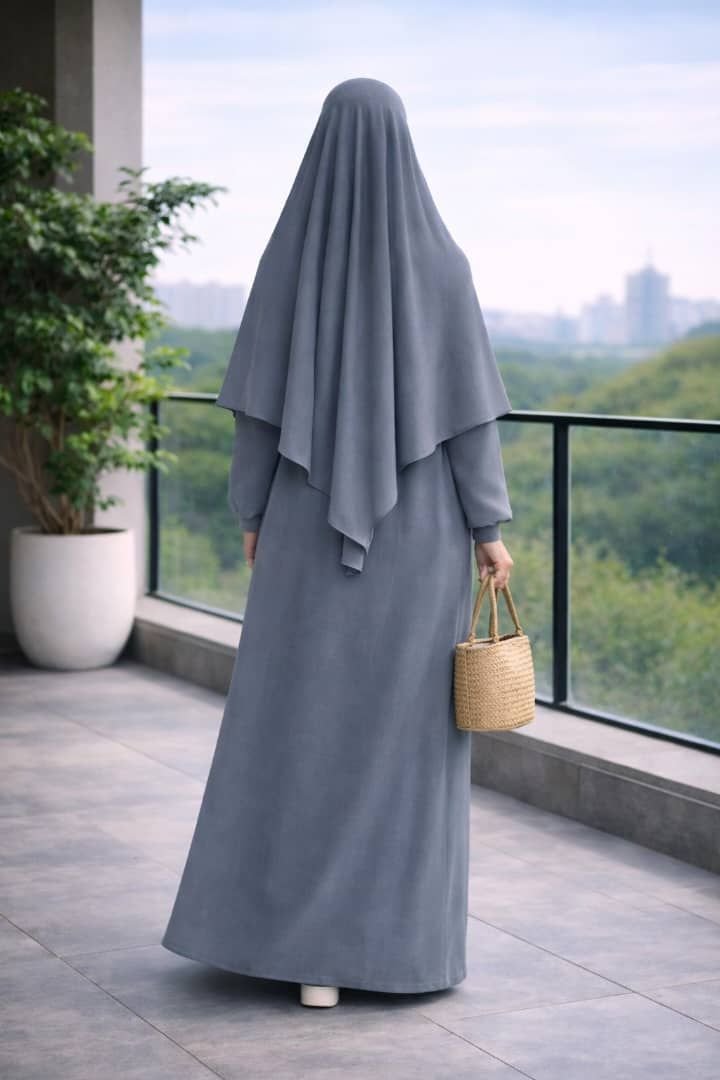 Khimar complet 1 volant