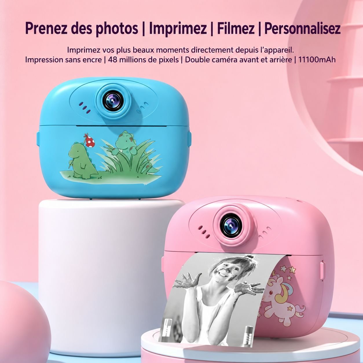 Mini Appareil Photo Instantané Enfant