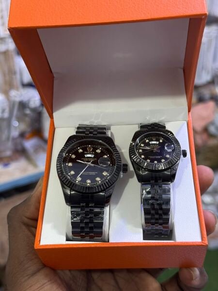 ⌚✨ COFFRET MONTRES COUPLE – STYLE ROLEX